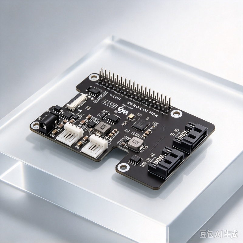 Raspberry Pi 5 - Adapter van PCIe naar 2-kanaals SATA