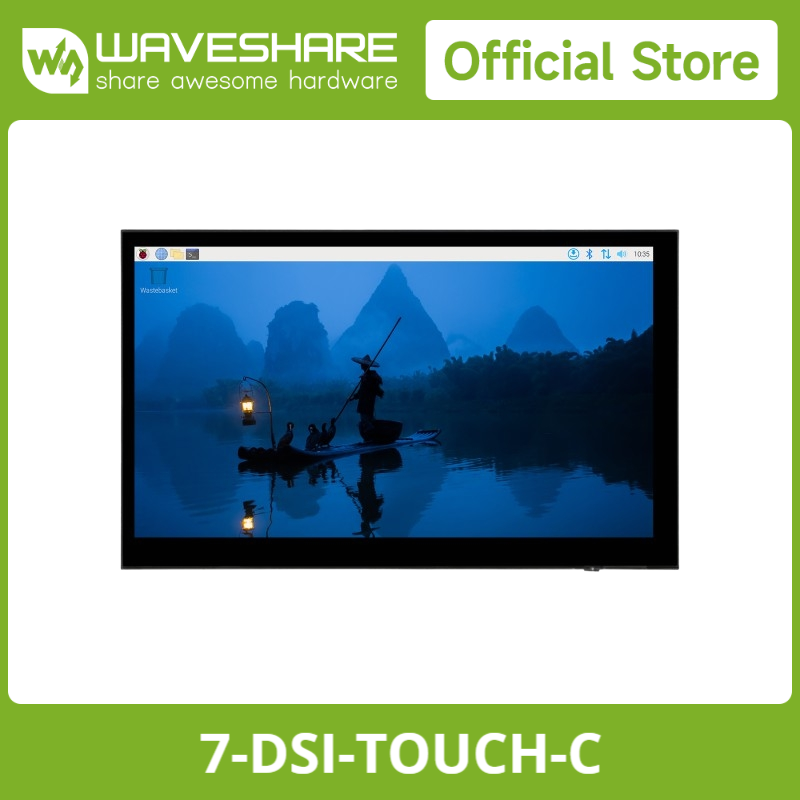 Raspberry Pi 5 - Waveshare 7-inch DSI-capacitief touchscreen voor Raspberry