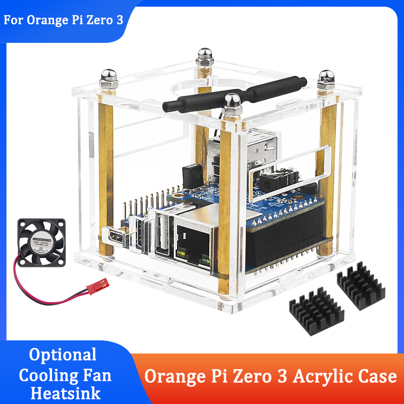 Pi Power Supply - Orange Pi Zero 3 Acrylbehuizing met