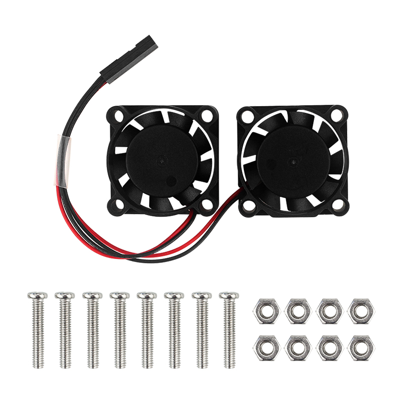 Pi Power Supply - Dual Radiator Fan voor Raspberry Pi