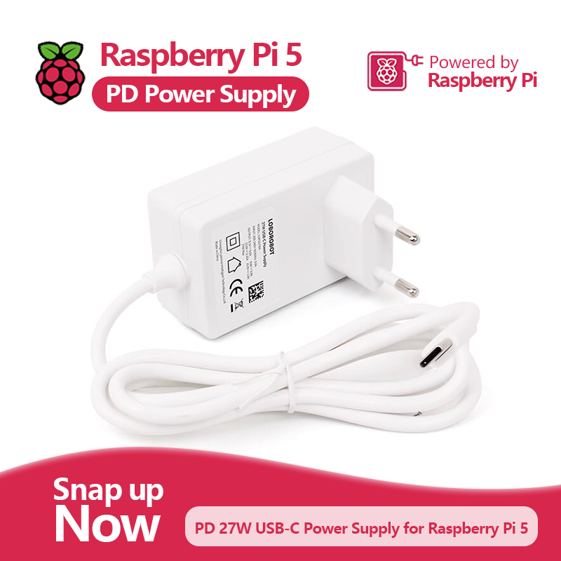 Pi Power Supply - Raspberry Pi 5 PD-voedingsadapter Raspberry Pi