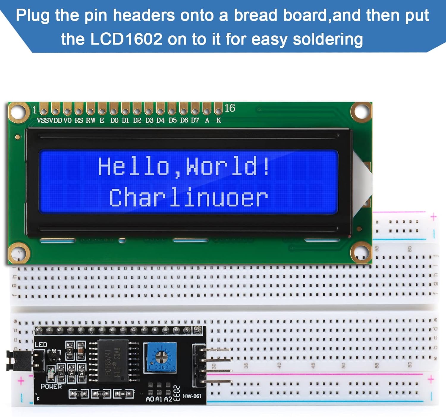 Pi Display - 1Set 1602 LCD 20*4 Blauw Scherm