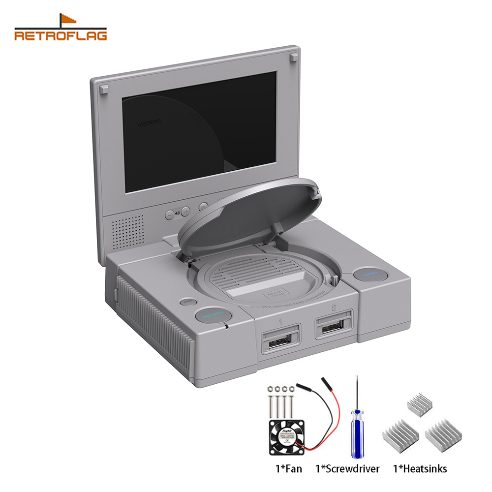 Pi 4 Case - Retroflag PiStation behuizing met LCD voor