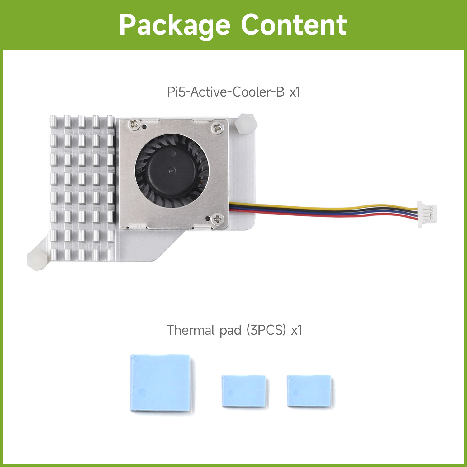 Pi Cooler - Waveshare actieve koeler (B) voor Raspberry