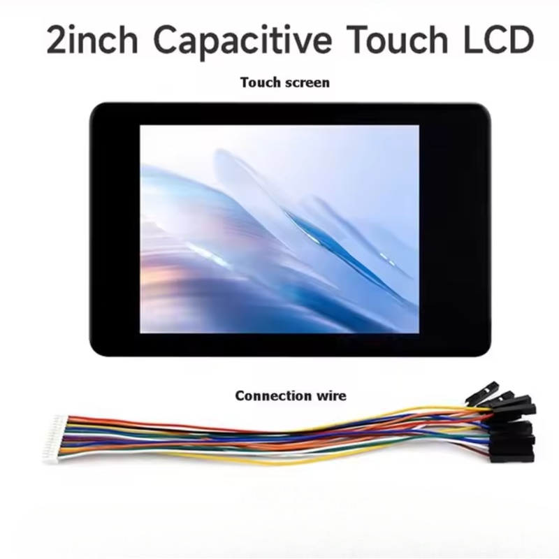 Pi Display - 2,0 inch capacitieve displaymodule, ingebed met