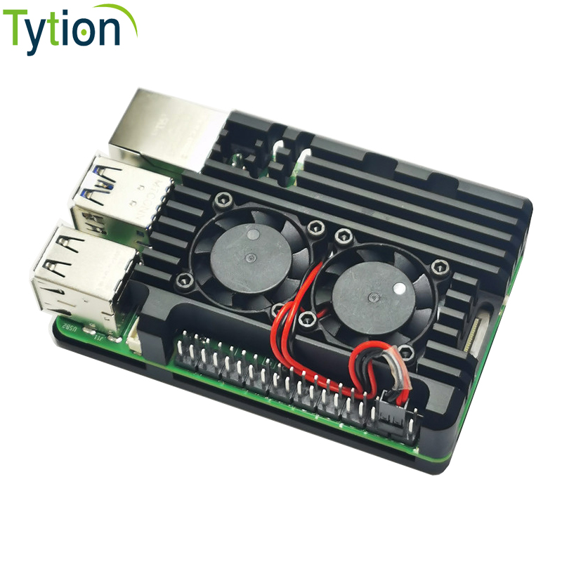 Pi 5 Case - Raspberry Pi 5 Behuizing Dubbele Ventilator