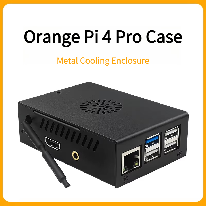 Oranje Pi 4 Pro aluminium behu - Pi 4 Case recensie en prijs