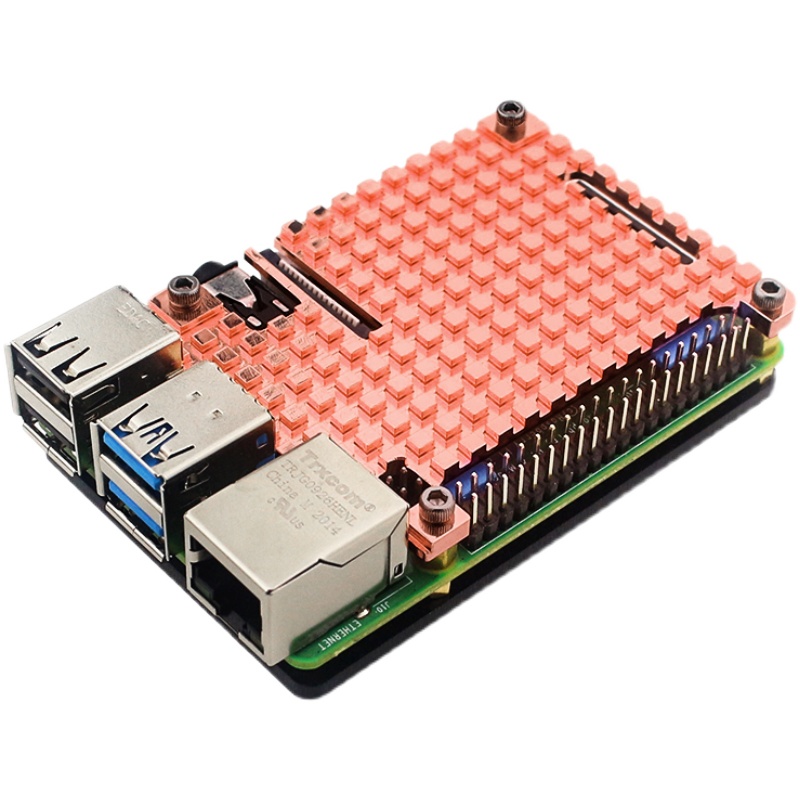 Raspberry Pi 4B Zuiver koperen - Pi 4 Case recensie en prijs