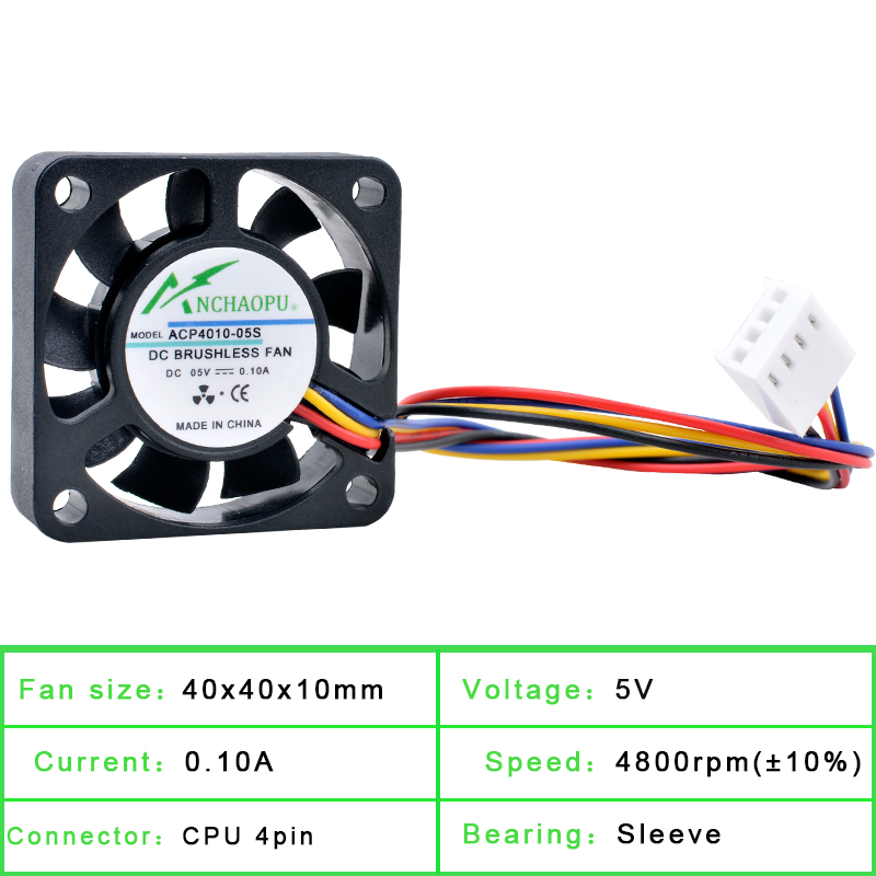 Anchaopu 4Cm 40Mm Fan 40X40X10 - Pi 4 Case recensie en prijs