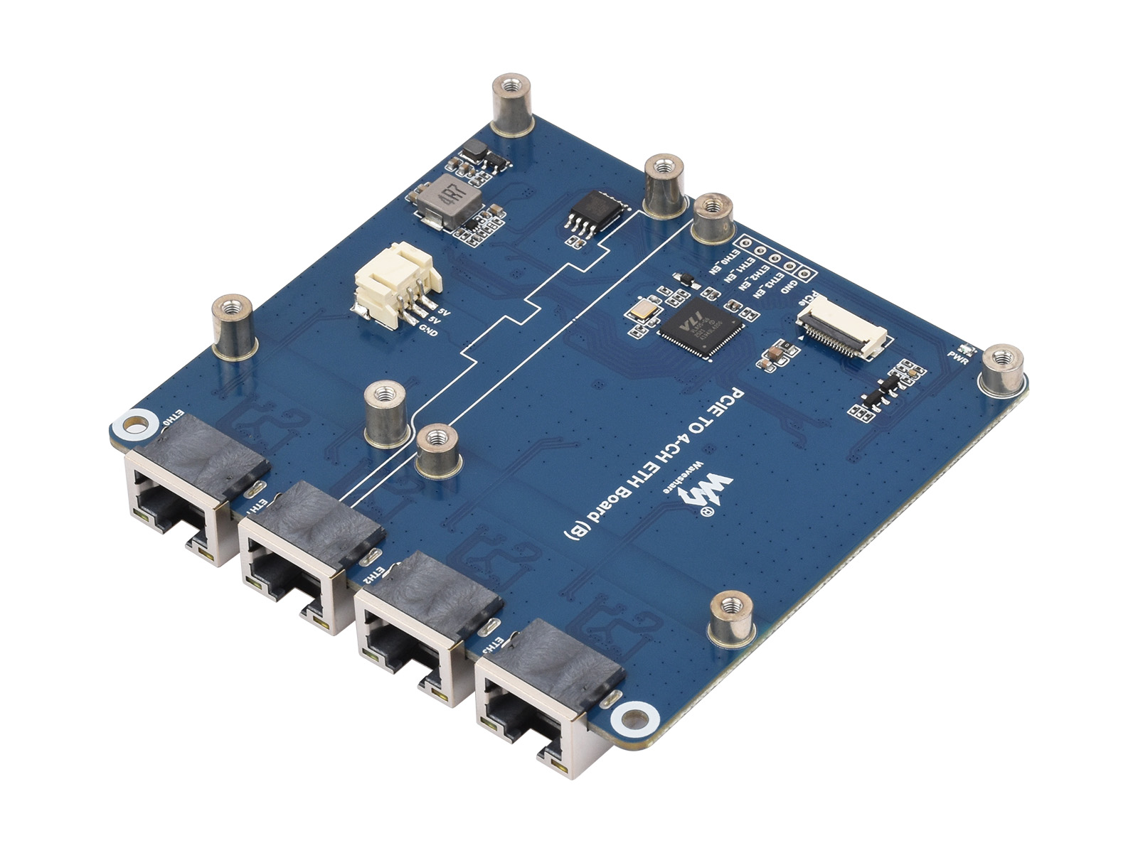 Waveshare PCIe TO 4-kanaals Gi - Raspberry Pi 4 recensie en prijs