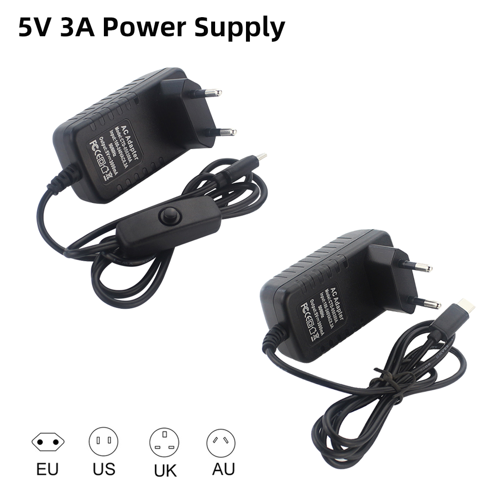 5 V 3A Raspberry Pi 4 Voeding  - Pi Power Supply recensie en prijs