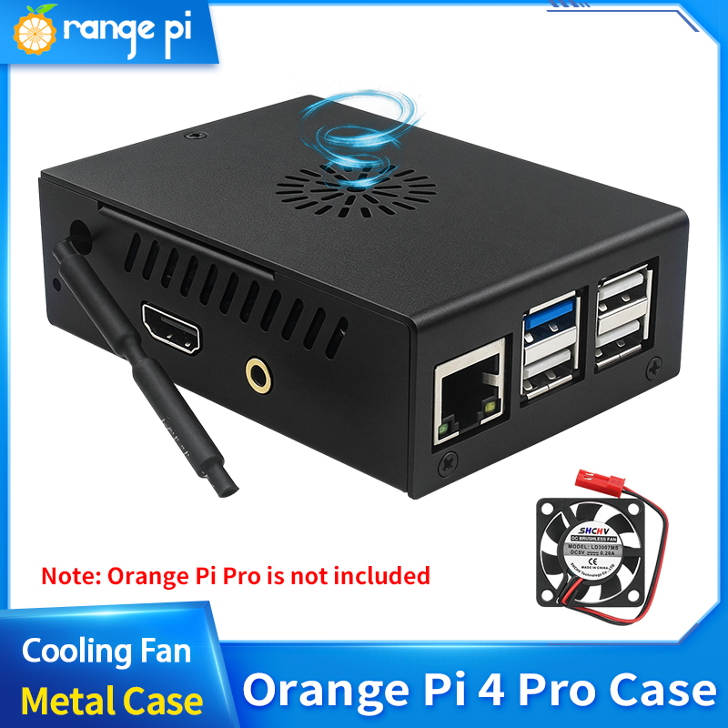 Orange Pi 4 Pro Metalen Behuiz - Pi 4 Case recensie en prijs