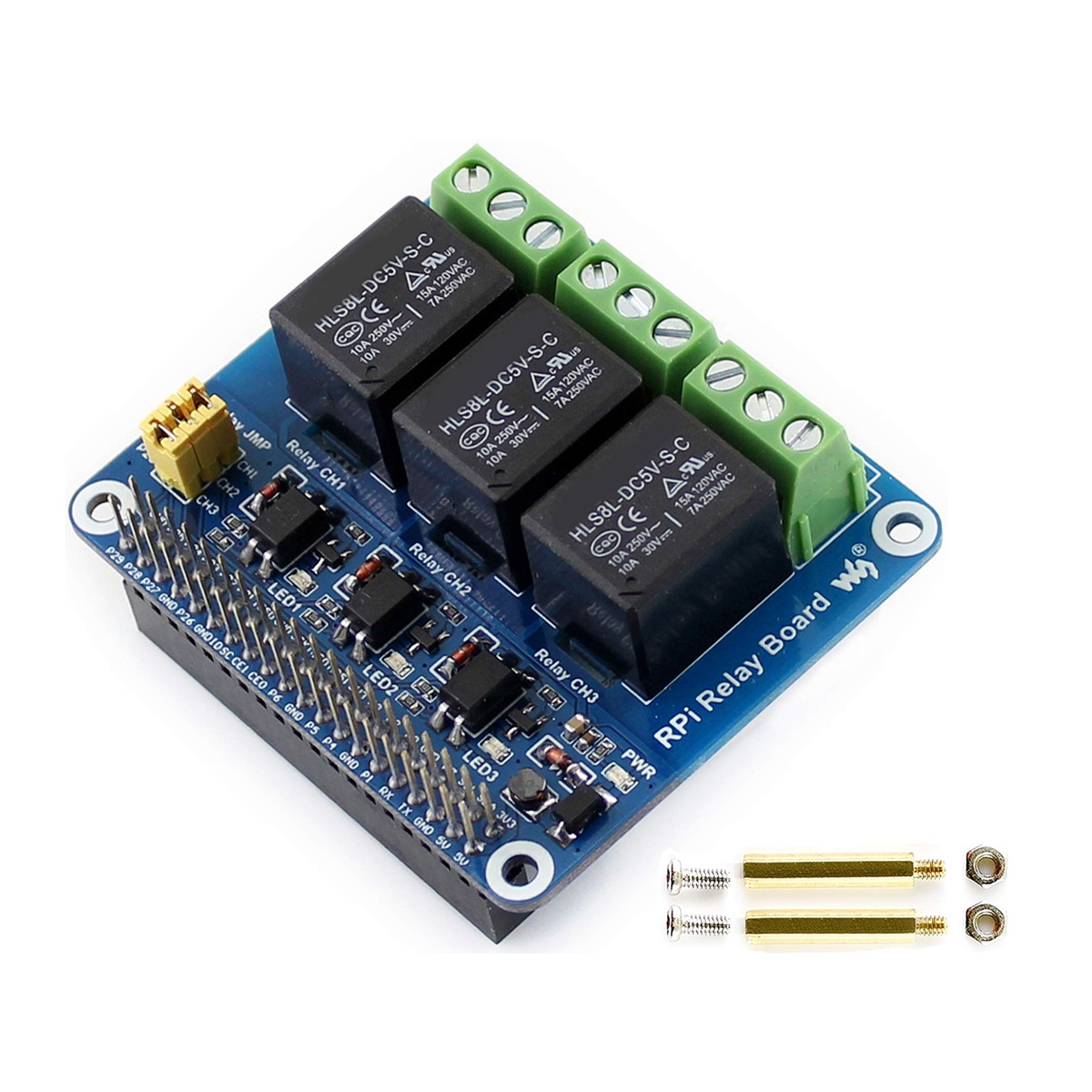 Waveshare 5V 3-kanaals relaism - Pi Zero recensie en prijs