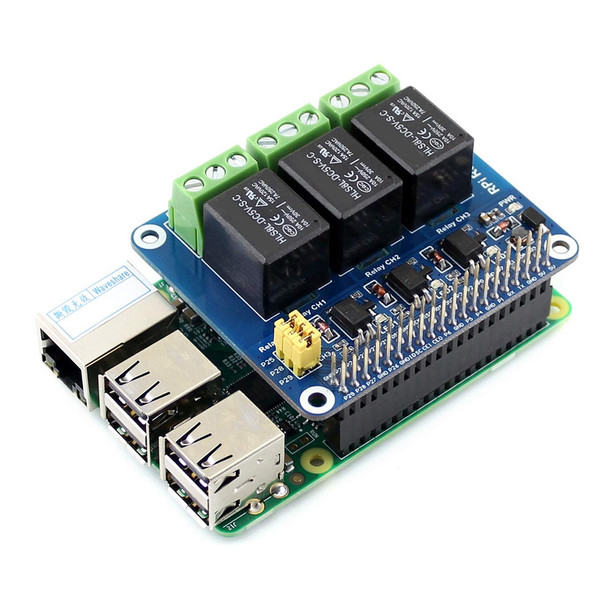 Waveshare 5V 3-kanaals relaism - Pi Zero recensie en prijs