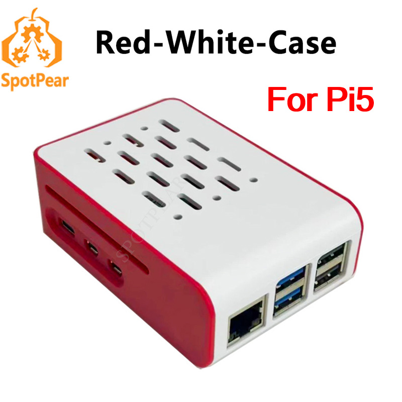 Raspberry Pi 5 rood-witte koel - Pi 5 Case recensie en prijs