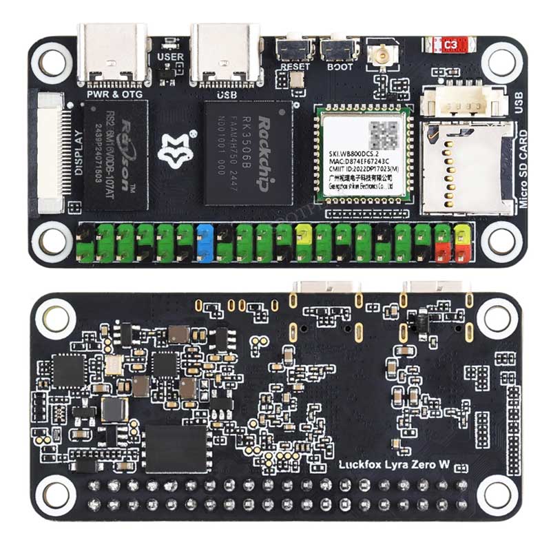 Luckfox Lyra Zero W RK3506B Ro - Pi Zero recensie en prijs