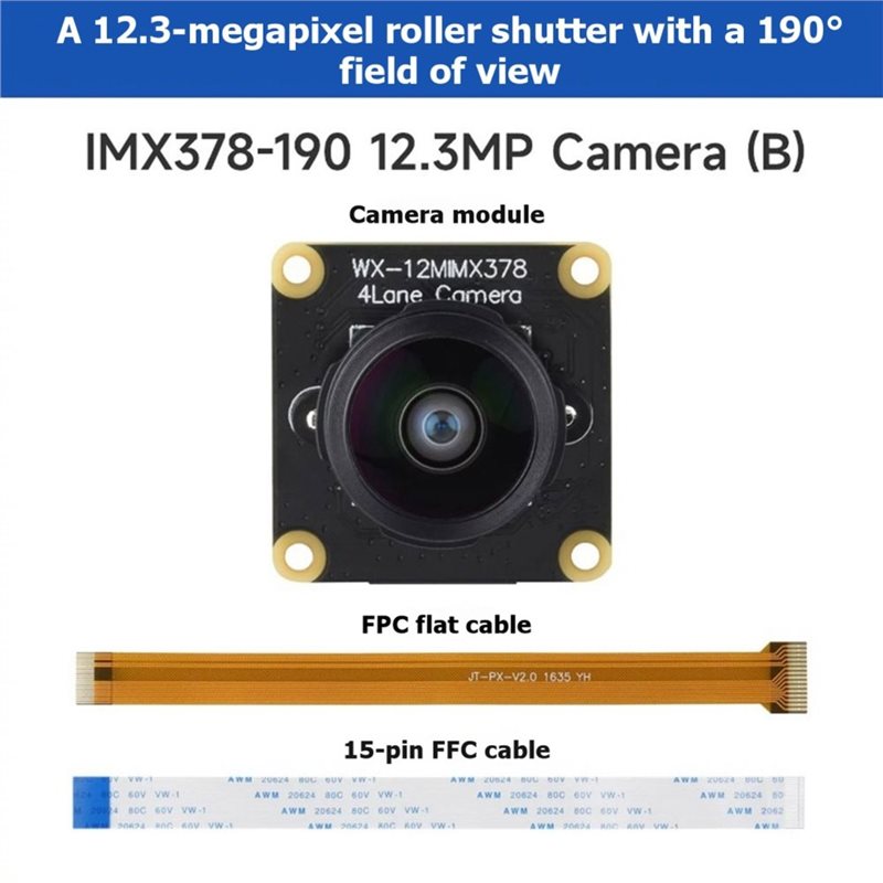 IMX378-190 12.3MP Camera Fishe - Pi Zero recensie en prijs